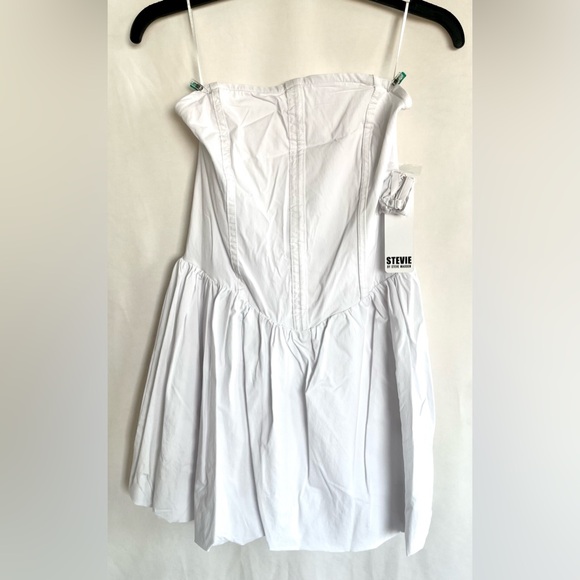 Stevie By Steve Madden Removable Strap Bubble Hem Mini Dress - Picture 5 of 13